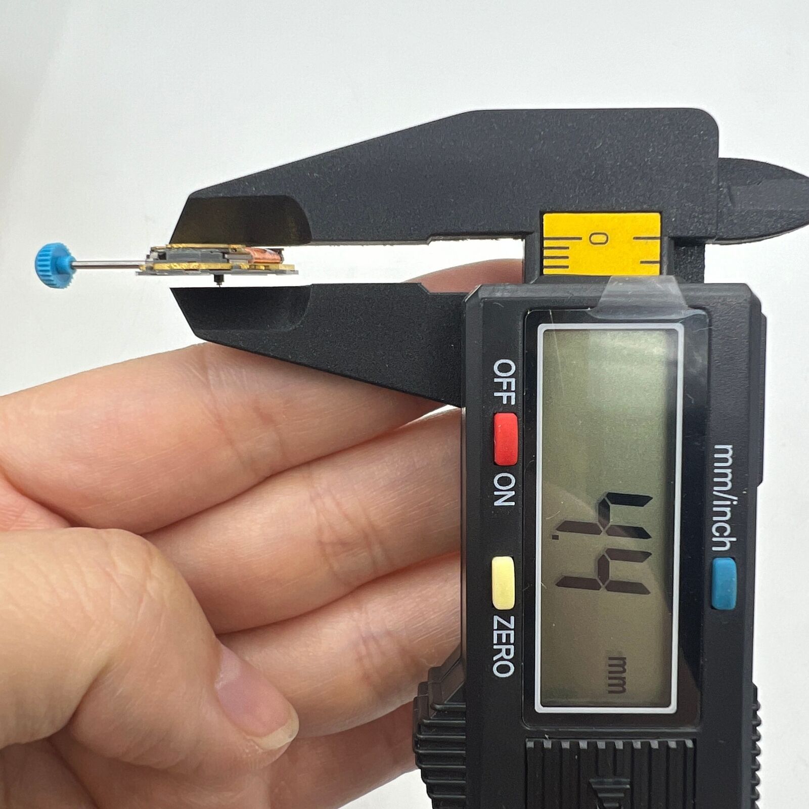 Miyota 6L12 quartz movement with date window at 3 o'clock, Japan-made watch accessory for precise timekeeping.