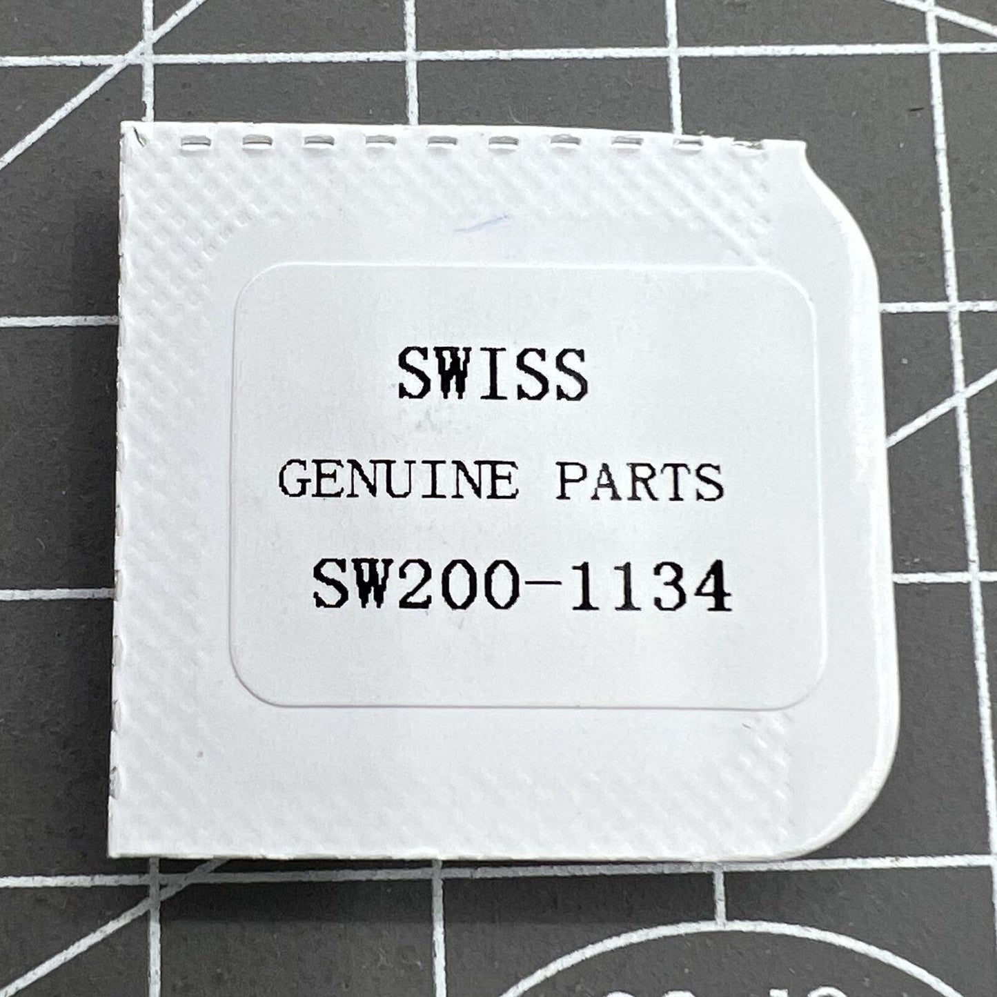 Silver automatic wheel bridge splint for Movement SW200, precise watch accessory by SwissTimeCraft.