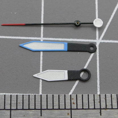 Green luminous watch hands with blue trim, 13.5mm for Miyota NH35/NH36/NH38, high visibility accessory.