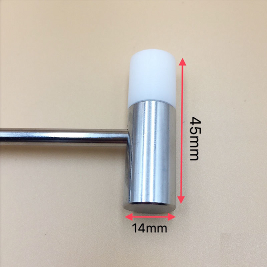 Marteau en acier, manche en acier, outil de réparation de maillons de bracelet de montre, 2 têtes #2