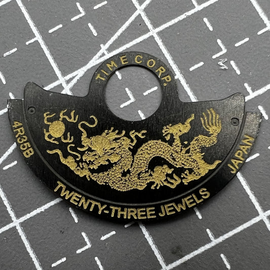 China Drache Zodiac Schwarzer Rotor Überlagerung für NH35 NH36 7S26