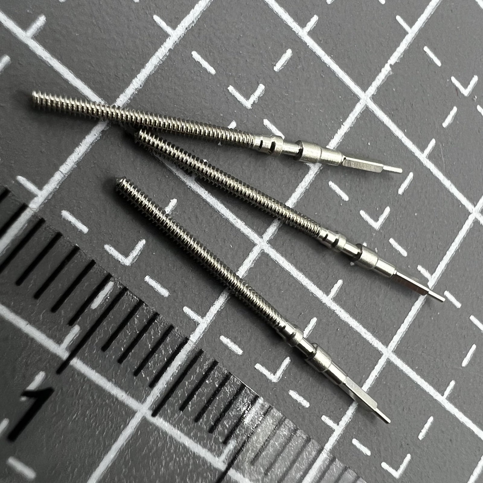 Seiko watch winding stem compatible with 7S26 7S36 movements for accurate repairs.