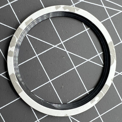 38 mm schwarze Viertelskala-Keramik-Lünette, poliert, wasserdicht, für Herrenuhr 