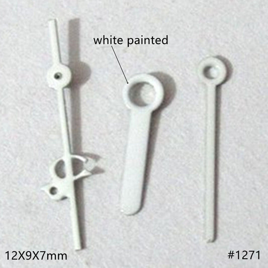 Aiguilles de montre peintes en blanc de 12 mm pour mouvements Miyota 2035, 2115, 2105 et 2305