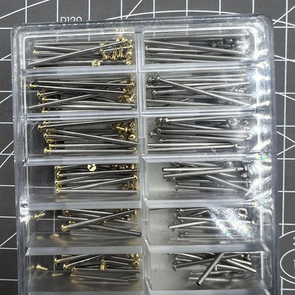 Assortiment de vis pour bracelet de montre, tube, goupille de friction, fermoir, bracelet, rivet, extrémité