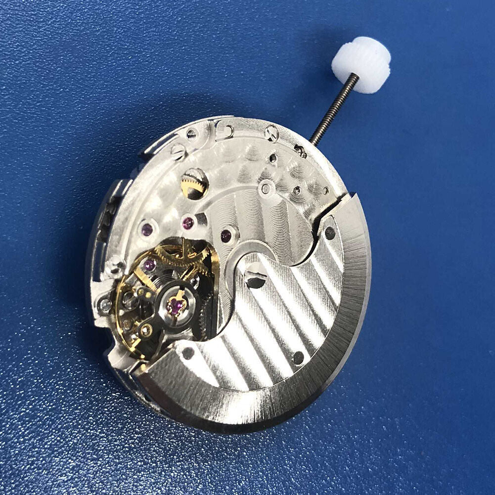 DG2813 Automatisches mechanisches Uhrwerk, 2 große Zeiger, kleine Zeiger bei 6, Datum bei 3, Silber