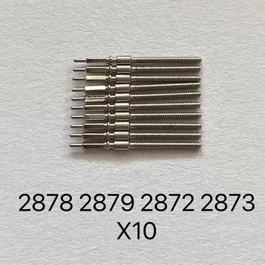 Lot de 10 tiges de remontoir génériques pour montres ETA 2878, 2879, 2872 et 2873 