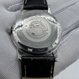 36mm Beijing Double Rhomb Manual Mechanical Watch Silver Case Silver Nail