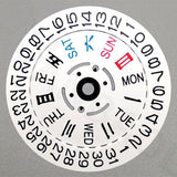 White Date Disk Wheel Chinese Font for NH36 Movement Date@3 Crown 3/3.8 Position