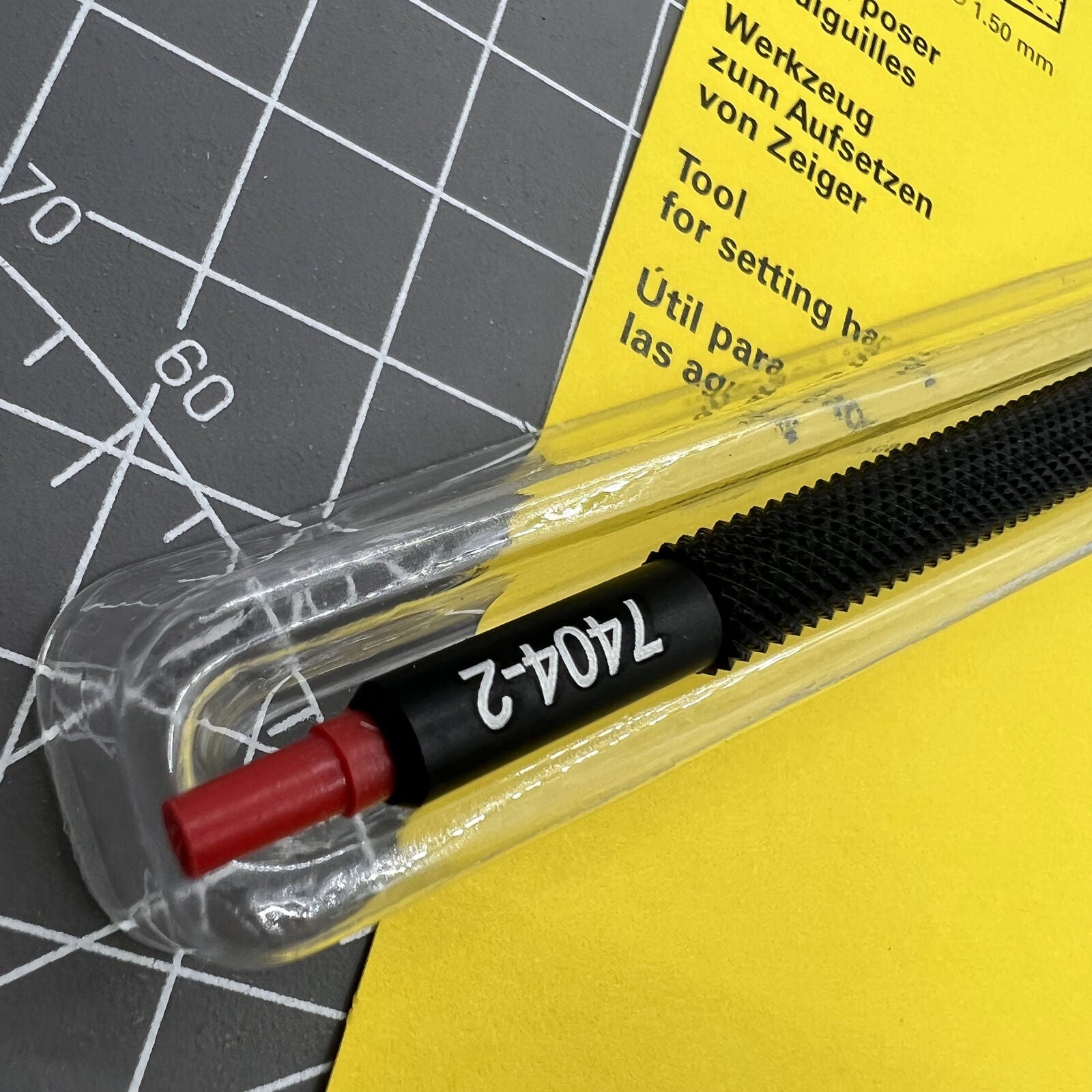 Swiss Made Bergeon 7404-2 watch hand fitting tool for precise and secure accessory installation