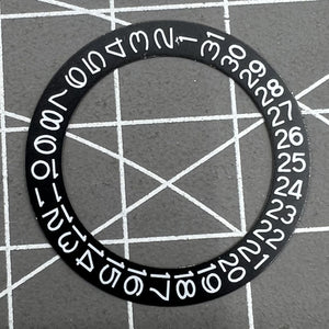 Black Date Disk Wheel Date Wheel Overlay for NH35 NH36 Movement Date At 3