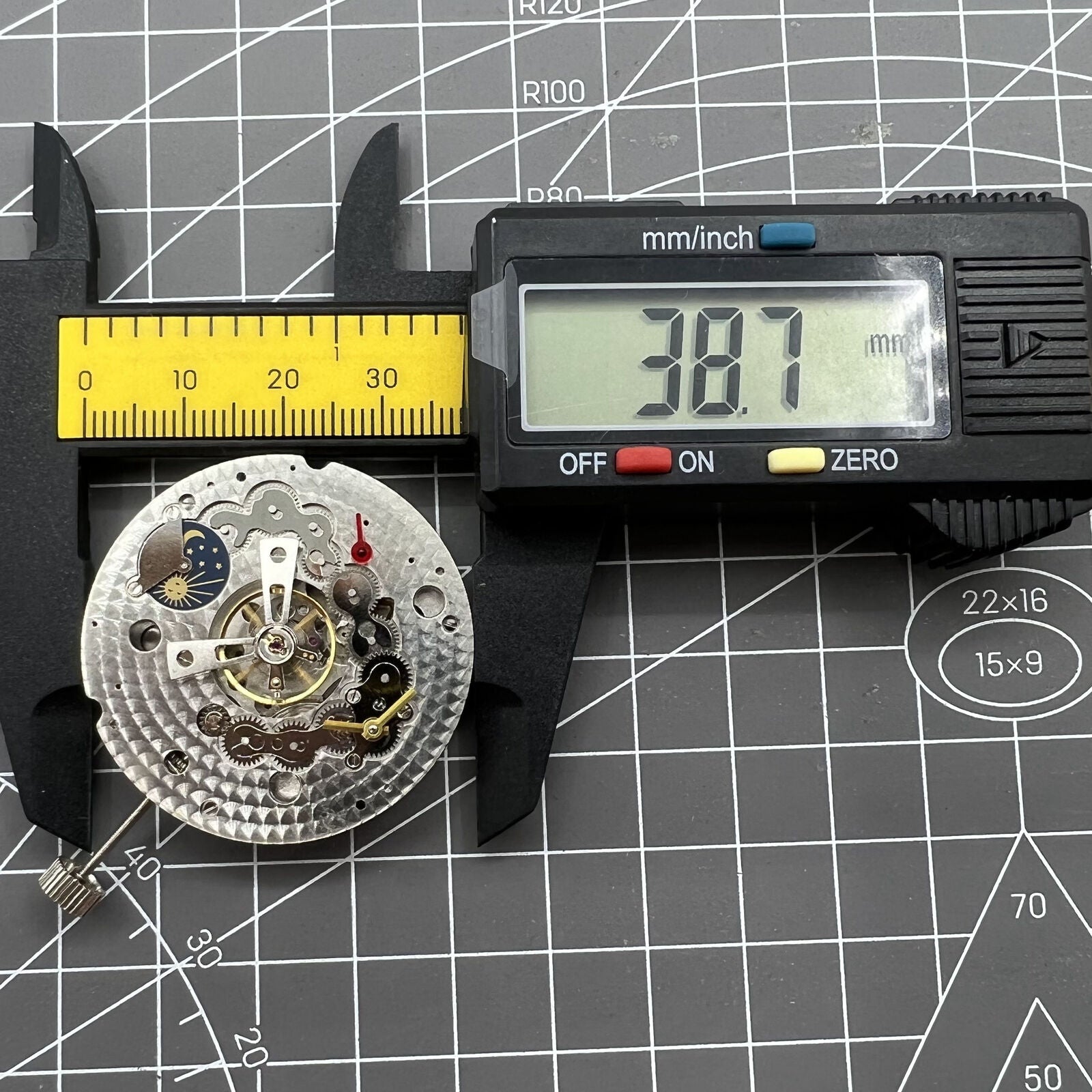 Dandong Silver watch showcasing hollow star moon phase with automatic mechanical movement, elegant accessory for formal wear.