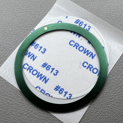 Out/in (39 mm/32 mm) Green aluminium watch insert insert watch pièces