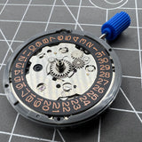 Seiko NH34 Automatic Mechanical GMT Movement Hacking Seconds Orange Font