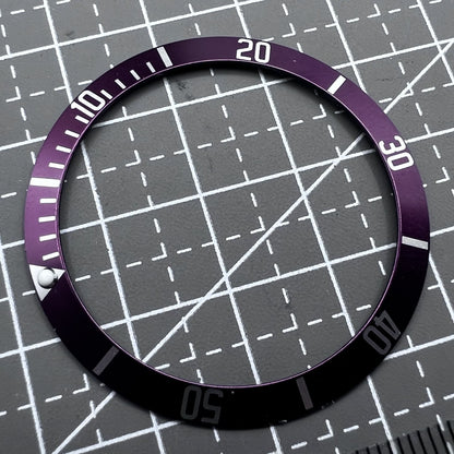 39,5 mm Uhrenlünetteneinsatz aus Aluminium, passend für automatische SUB/GMT-Uhren