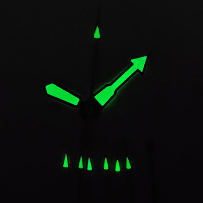 Multi-color green luminous watch hands for NH35A/NH36A movement, 8x12x13mm, precise fit.