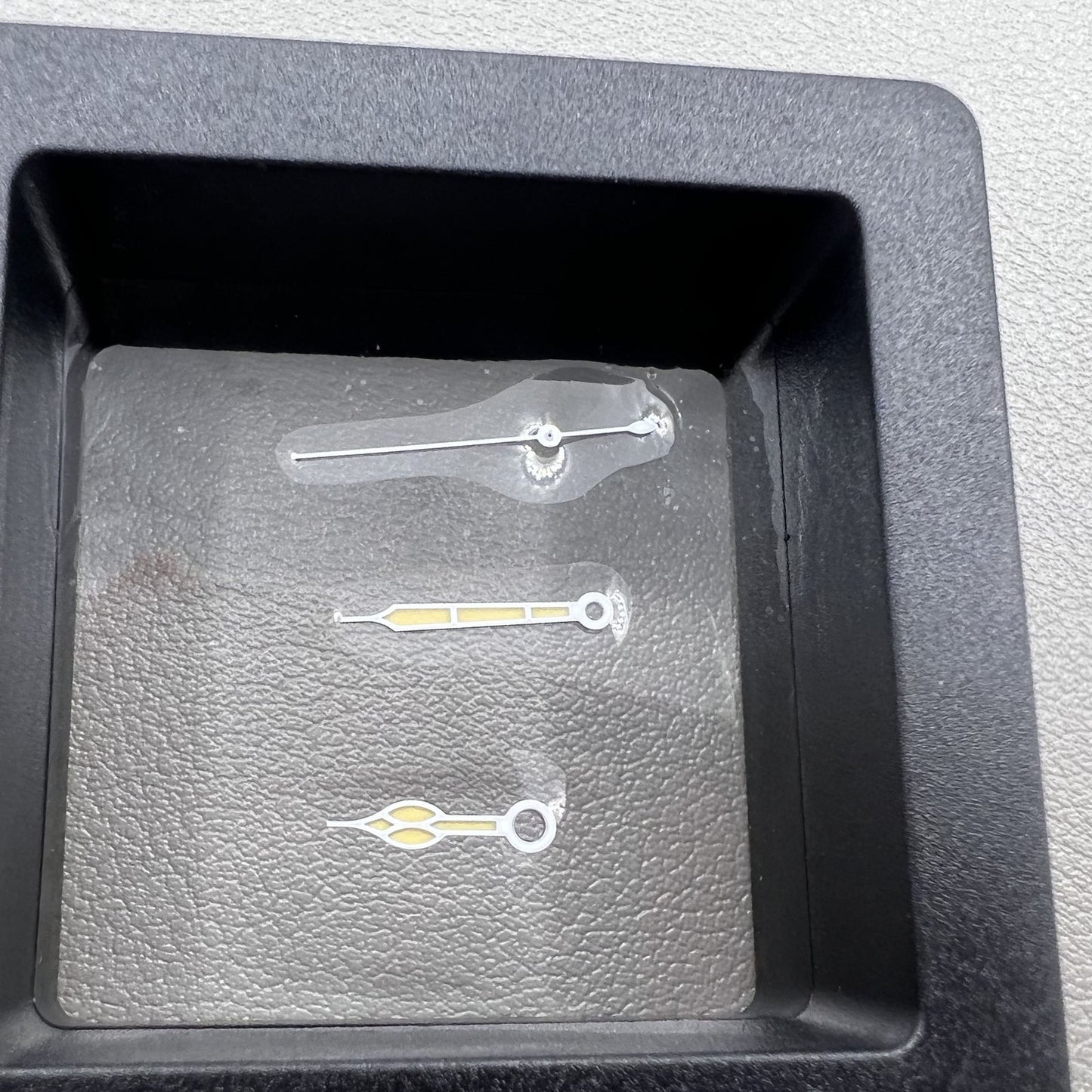 Grüne Leuchtzeiger Set Orange lackiert Weißer Rand für NH34 NH35 NH36 NH38 Uhr