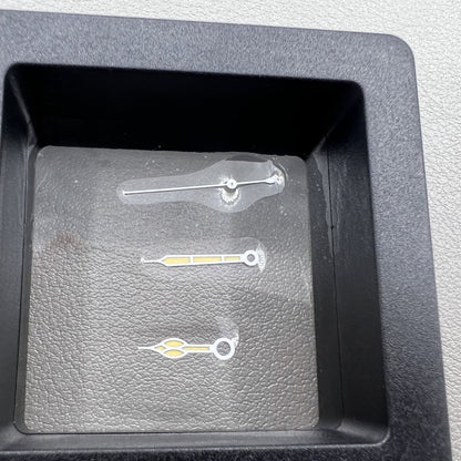 Grüne Leuchtzeiger Set Orange lackiert Weißer Rand für NH34 NH35 NH36 NH38 Uhr