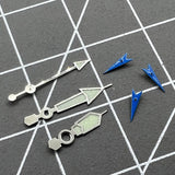 Blue Small Second Luminous Silver Trim Watch Hand for Miyota OS10 OS20 OS60 OS80