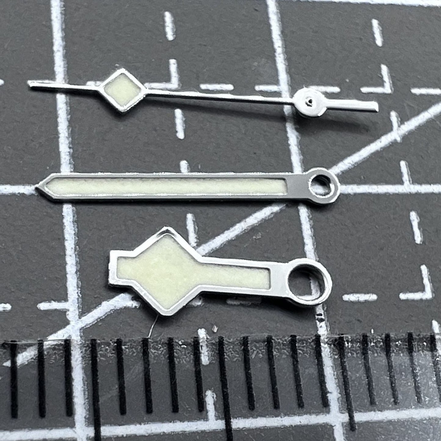 C3 Orange Leuchtzeiger Set Schneeflockenform passend für NH34 NH35 NH36 NH38