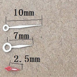 Silver+Red Trim Diamond Shape Watch Hands for Miyota 1L45 Watch Quartz Movement