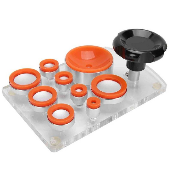 Watch Suction Back Case Cover Opener with 8pcs Dies for Watchmaker
