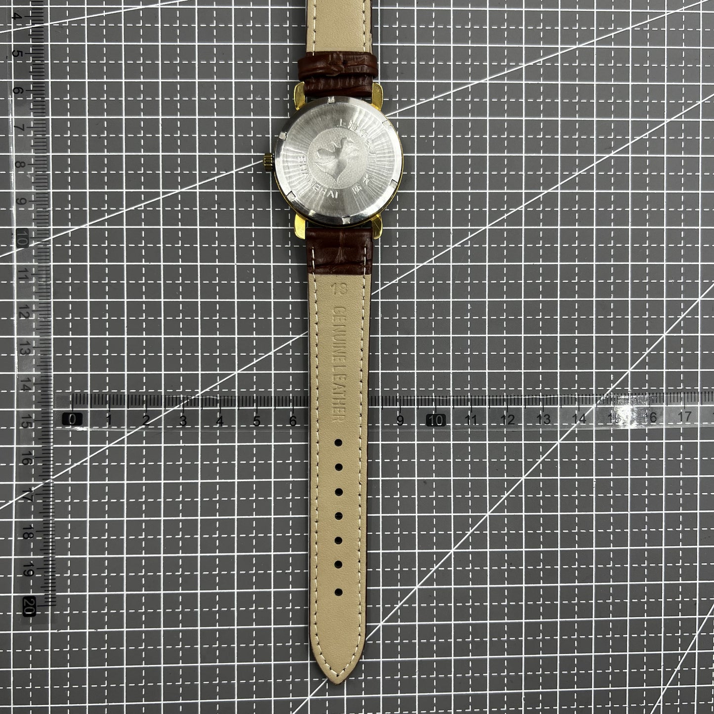 SHANGHAI JINJI Manuelle mechanische Uhr, römische Ziffern, 17 Juden, stoßfest