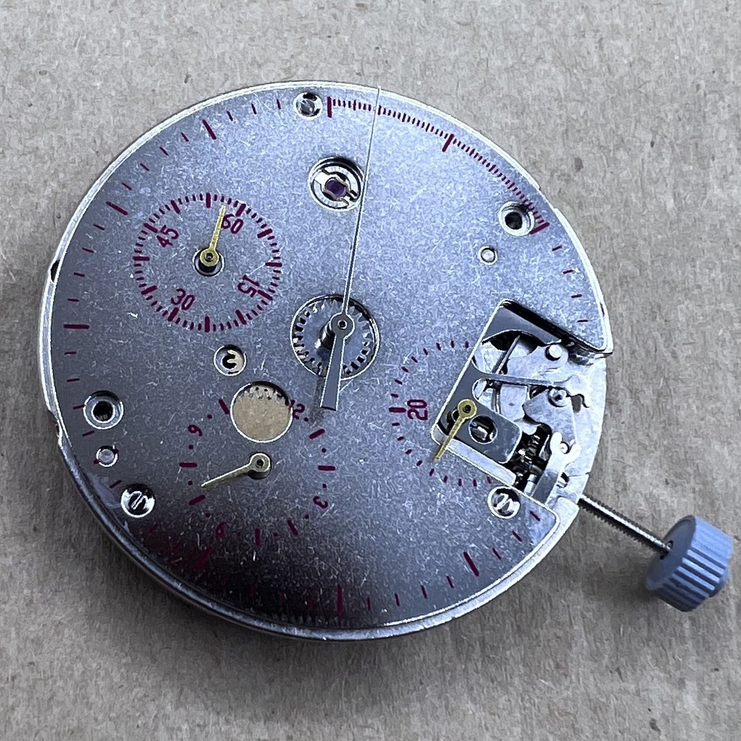 Tianjin Seagull ST1903 mechanical hand-wound movement with 24-hour display for watch repairs and upgrades