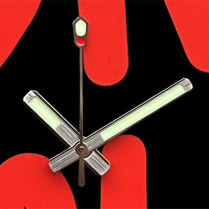 Trim C3 Super Lume silver watch hands for SKX007 with NH35/NH36 movement, enhancing visibility and style.