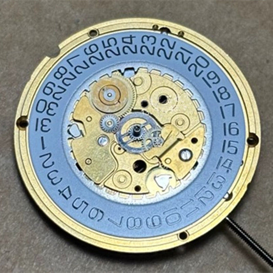 1. ETA 255.411 quartz watch movement with 2/3 hands for precise timekeeping by ETA.  