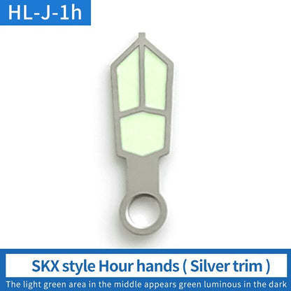 Aiguilles lumineuses pour montres, pièces MOD pour SKX007, SKX009, SPRD 7s26, 6r15, NE15