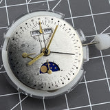 Shanghai 7750 Mechanical Movement Moon Phase@6 Replacement of ETA7751 7750