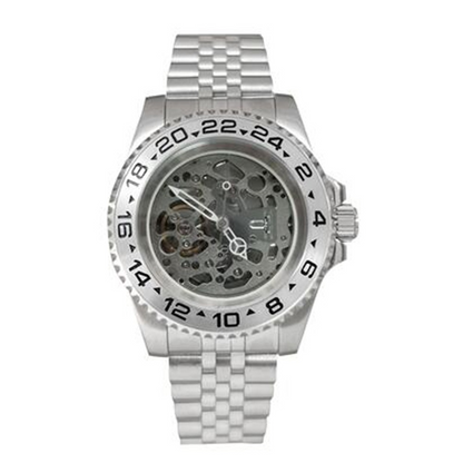 NH70 40mm Stainless Steel Watch Case Sapphire Glass Hollow Dial Luminous Hands