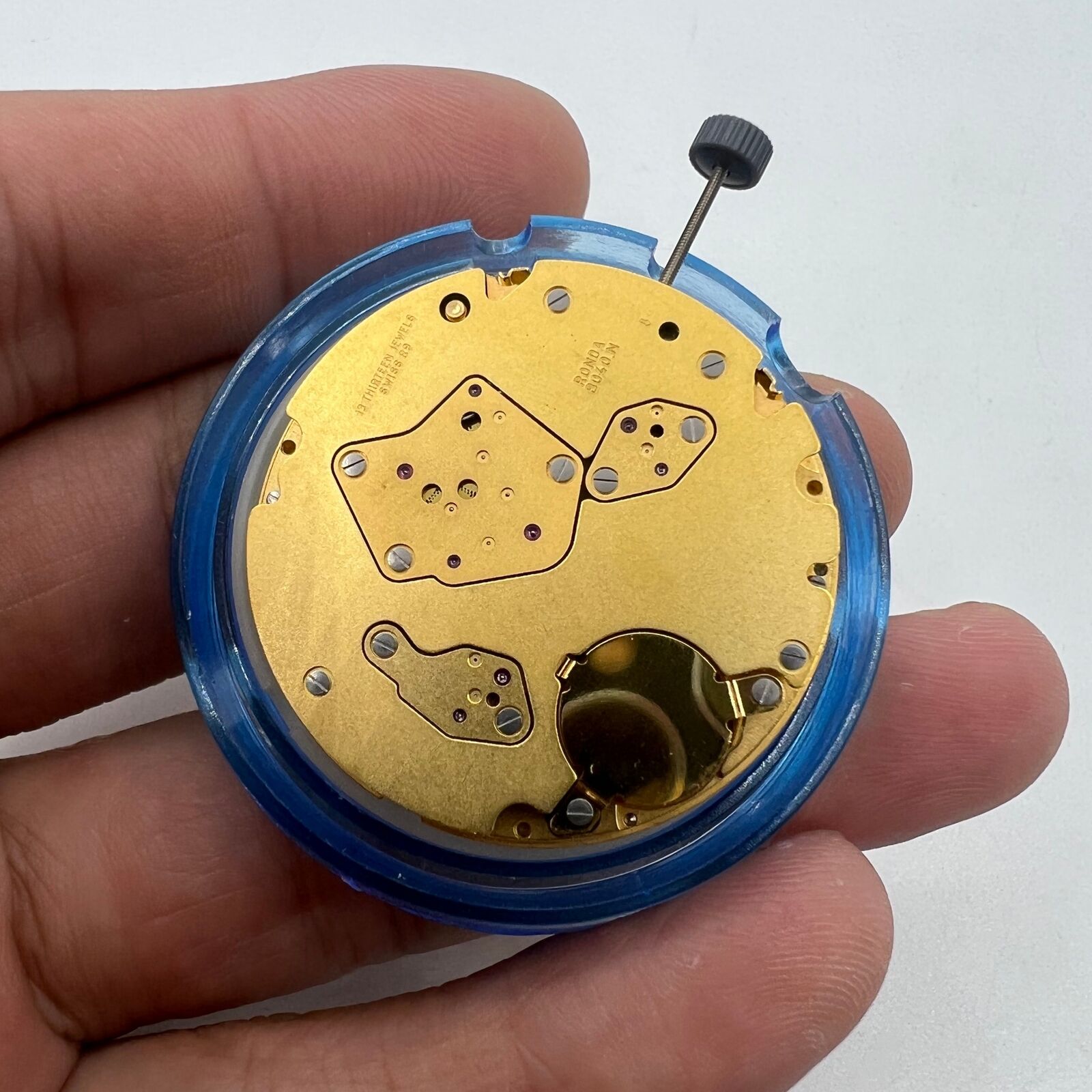 Ronda 8040N quartz watch movement by Ronda, precise timekeeping for custom watch builds and repairs.