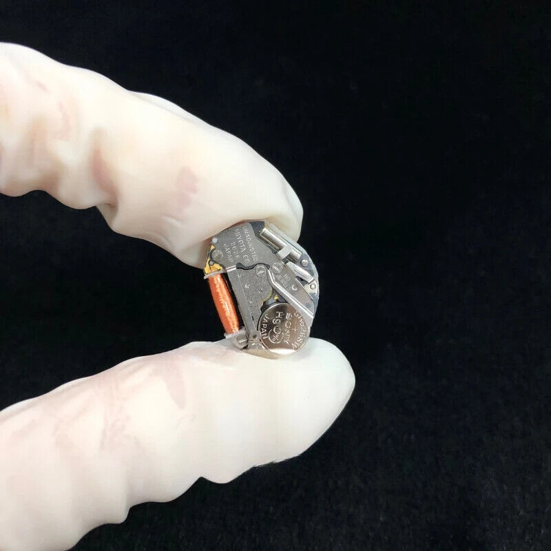 Miyota quartz watch movement with 2 hands, no calendar, ideal for accurate repairs and custom upgrades.