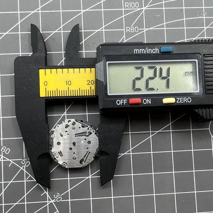 Japan Made VH64A quartz watch movement by VH64, precise and reliable timekeeping component for watch repairs.