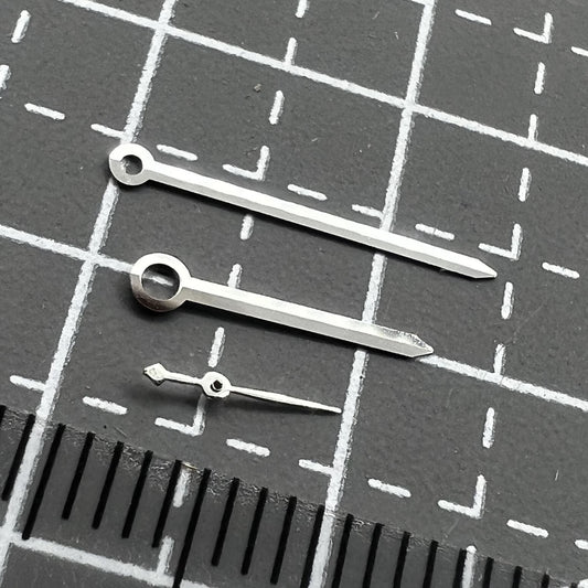 2 Sets 10X14X4.5mm Polierte Lange Pfeilzeiger Silber Für Seagull ST17