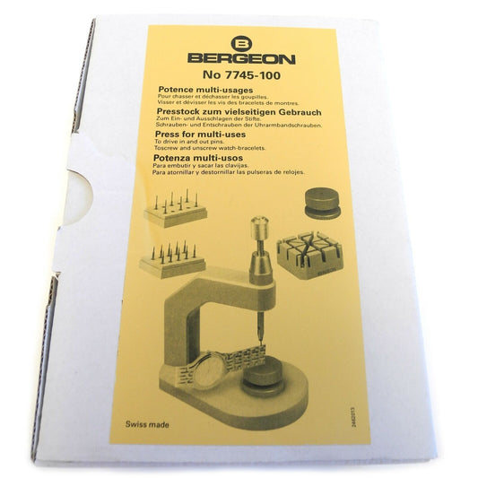Bergeon 7745-100 Uhrarmband-Stiftdrückerpresse