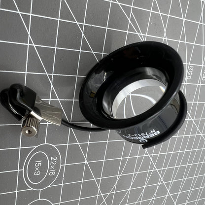 Bergeon Swiss watchmaker eyeglass with clip, precision magnifier for detailed watch repairs and adjustments