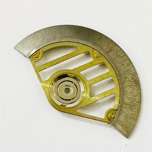 Vertical hollow rotor oscillating weight with ball bearing for Asian 7750 series watches, precision replacement part.