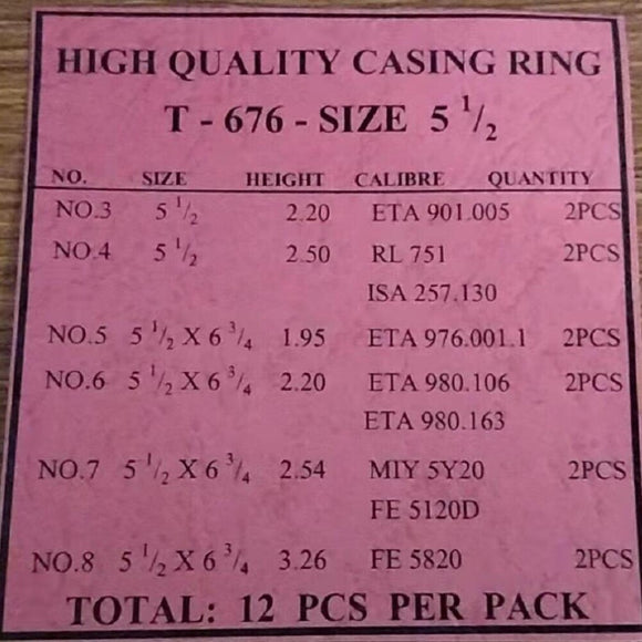 Plastic Watch Movement Holder Spacer Ring for ETA901.005/RL751/257.130/976.001