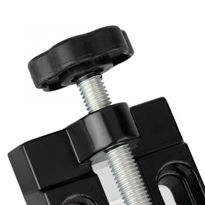 Mini electric drill with flat vice clamp, ideal for detailed jewelry crafting and fine precision work.