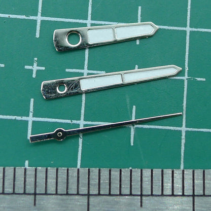 Arrow shape 12mm watch hands set by Wholesale, compatible with Miyota 2315, 2035, 2036, 2115, 2305 movements for precise timekeeping.