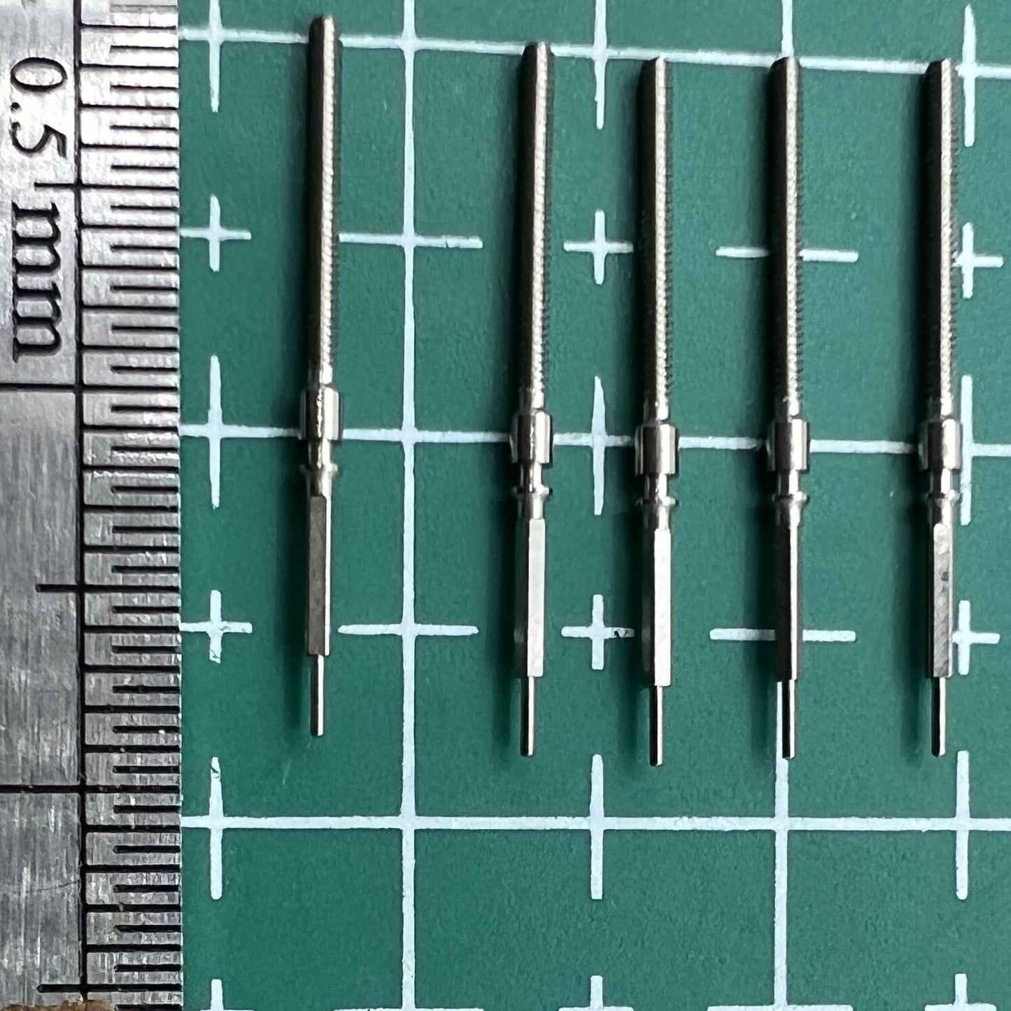 Watch winding stems spare parts for China Made ST2555, wholesale lot, compatible replacement components.