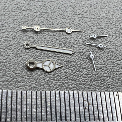 2 Sets Weiss mit Silberrand Grüne Leuchtzeiger für VD53 VD54 VD57 Uhrwerk