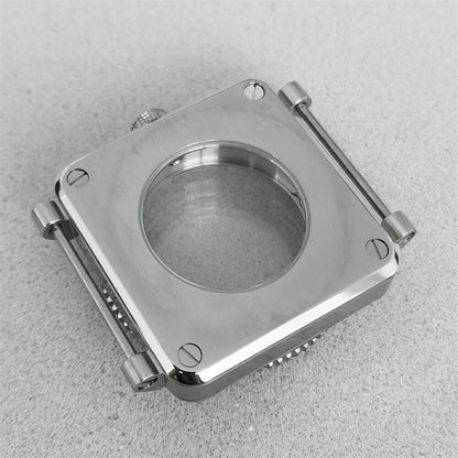 Watch Case 42mm S/S Sapphire Glass Square Watch Case for NH35/NH36/4R/7S