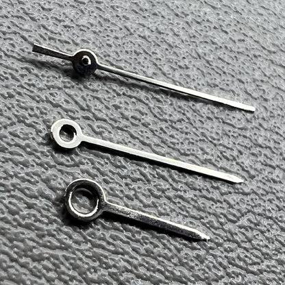 2 Sätze/Packung Uhrzeiger mit silbernem Rand für Miyota 2035 Uhrwerk Nr. 1525
