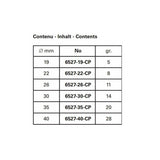 Bergeon 6527-6CP Glass 19-40mm Fitting Dies For Domed Mineral Watch Glasses