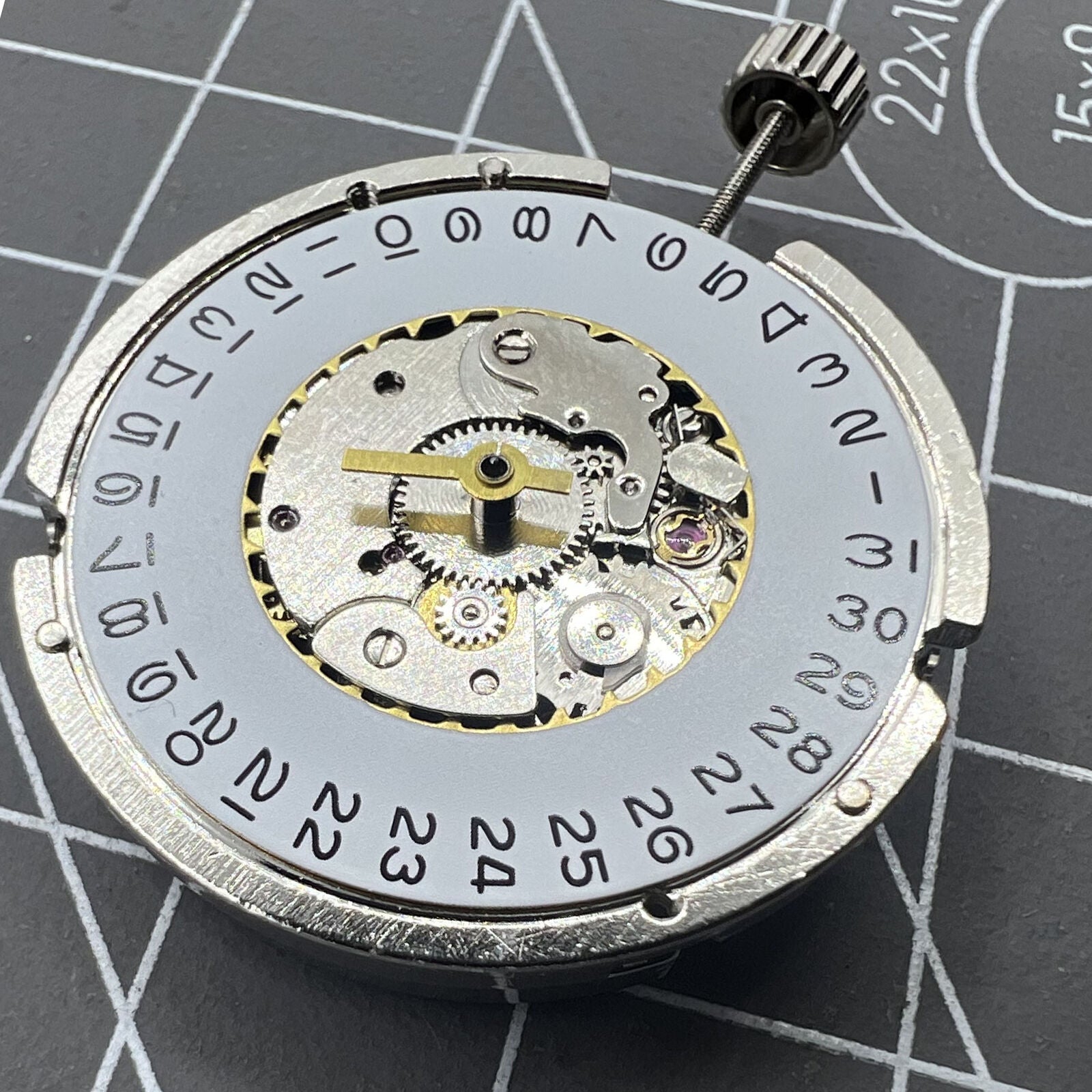 Tianjin Seagull ST6 watch mechanism showcasing precise automatic mechanical movement.