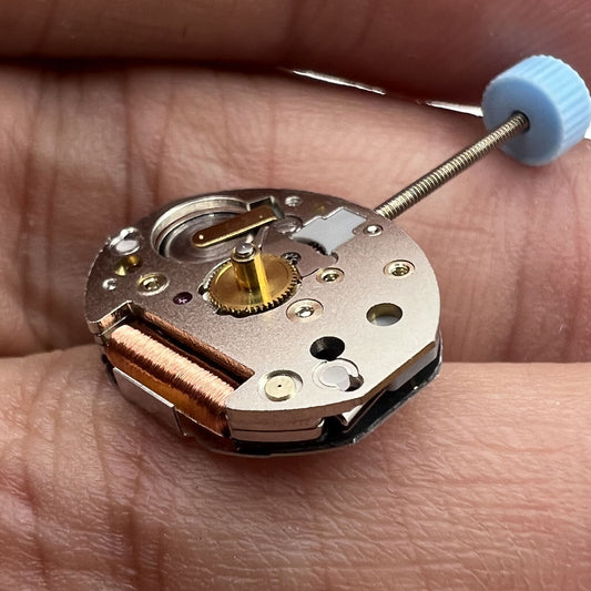 Swiss Ronda 751 quartz watch movement with 2 hands, 4.28mm height, precision Swiss parts for accessories.